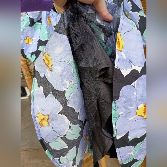 Floral Puff Sleeve Dress_Small - Picture 8 of 8